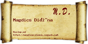 Magdics Diána névjegykártya